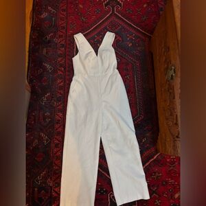 Club Monaco White Jumpsuit